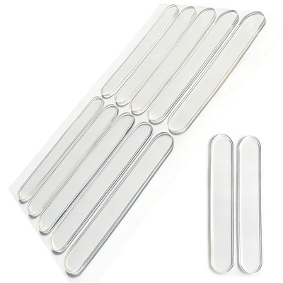 #ad 50 PCS Door Silencer Long Strip SelfAdhesive High Transparent Rubber Cabinet... $7.88