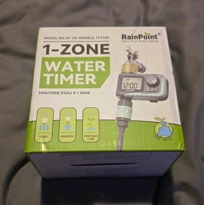 RainPoint ITV105 Digital 1-Zone Tap/Hose Water Timer Waterproof, NH 3/4in