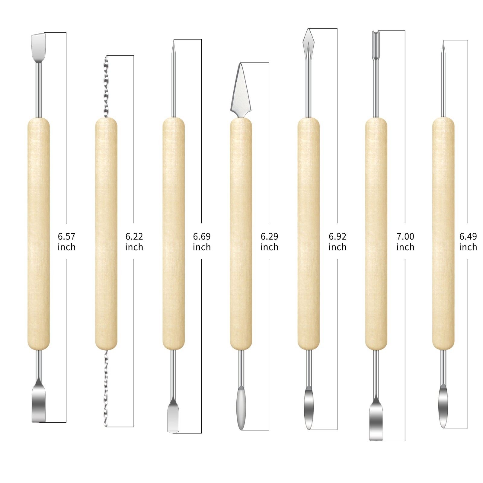 XDT Art Supplies Silicone Clay Sculpting Tool 19 Piece Set