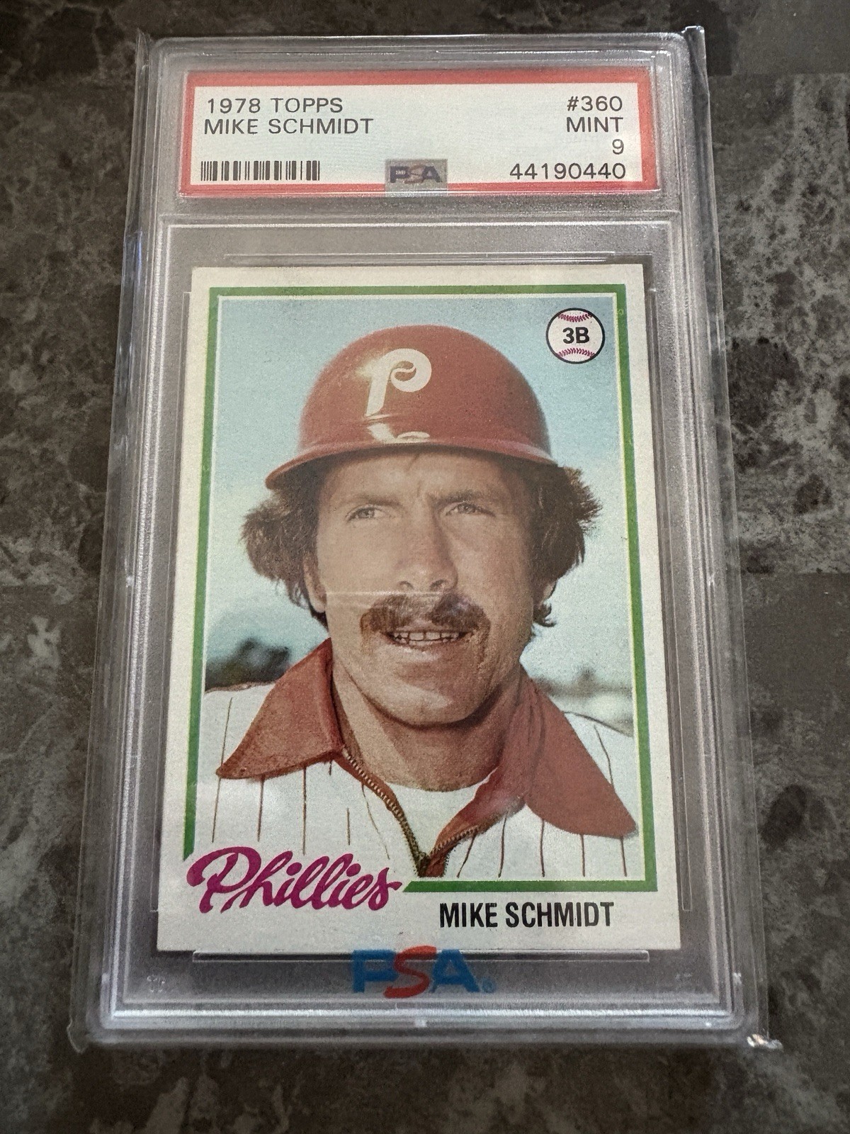 1978 Topps - Mike Schmidt #360 Psa 9 Phillies