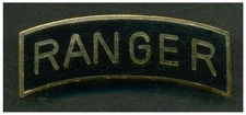 US Army Ranger Tab, Large Metal Pin-On  L336