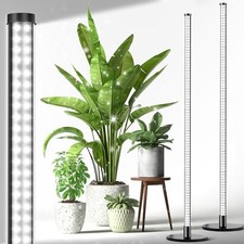 2 Pack Grow Lights for Indoor Plants, 6000K 243 LEDs Light, 45in High - Black