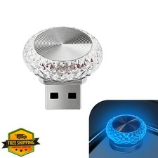 YAWUROU USB Car Interior Lamp Blue 1 PC