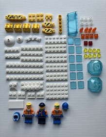 LEGO City Arctic Outpost 60035 + Snowmobile 60032 Complete Sets w/Minifigures