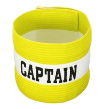 Captain's Armband Elastic Arm Band for Soccer Team Training Yellow