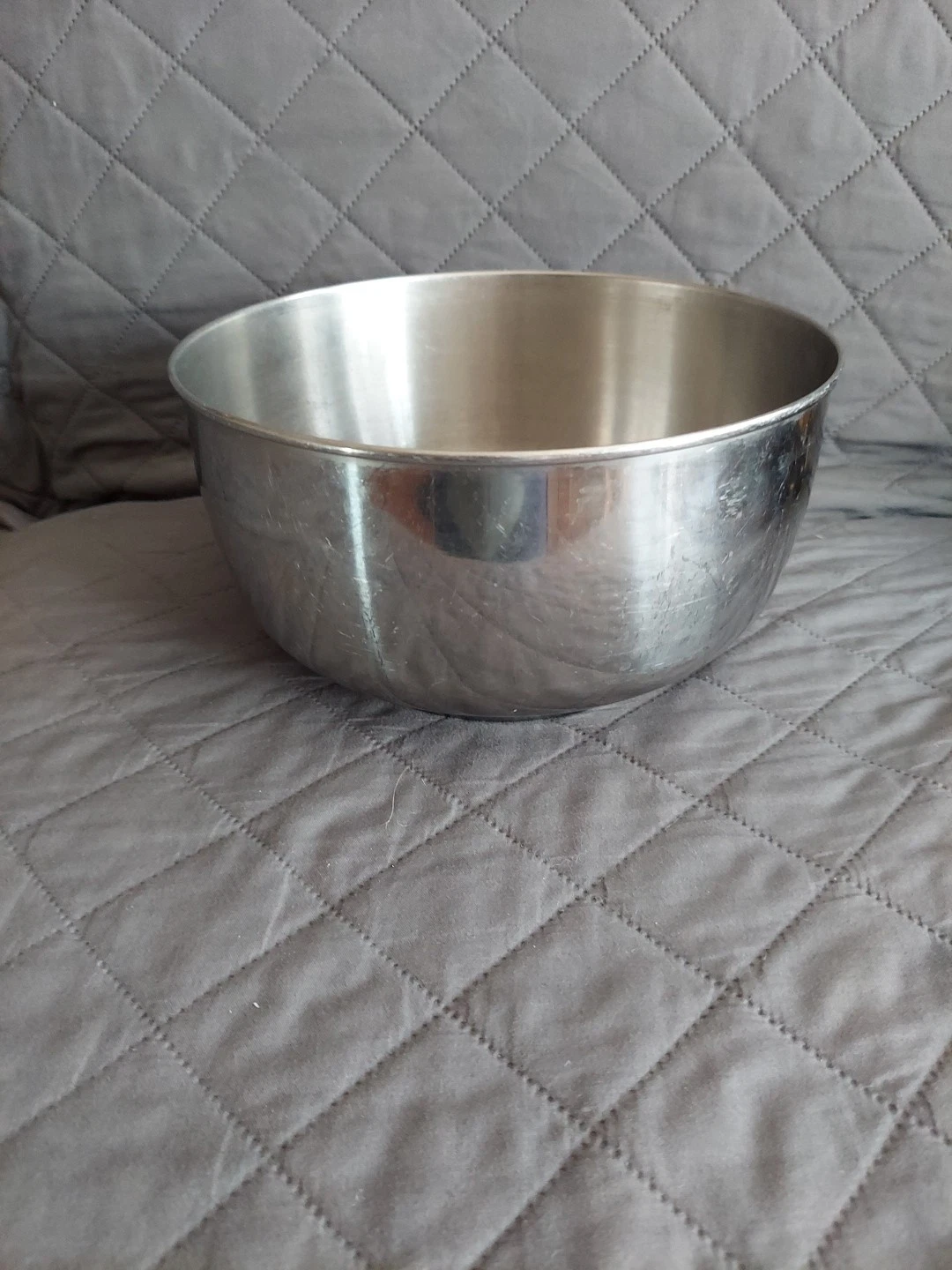 Vintage Sunbeam Mixmaster Stand Mixer Stainless Steel Mixing Bowl 9” Free Ship