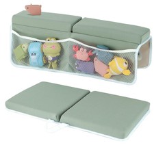 Baby Bath Kneeler and Elbow Rest Pad Set, 1.5 Inch Thick Memory Foam Soft Bat...