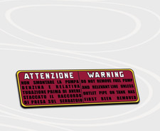 ADESIVO POMPA FIAT anni '60 e '70 | 14,8x5,5 cm