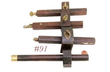 various ROSEWOOD CARPENTER MARKING GAUGES Cam lock Stanley? Wheatcroft