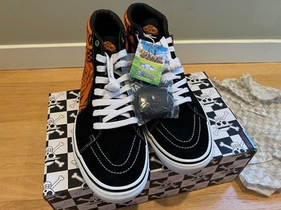 2022 Vans x One Piece Skate Sk8-Hi Nami Orange Black Japan Anime