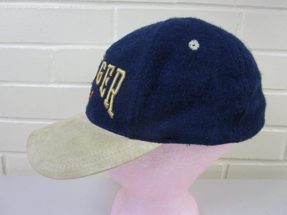 复古迪士尼商店跳虎羊毛混纺麂皮绒边缘棒球帽可调节成人 — 第 3/4 张图片