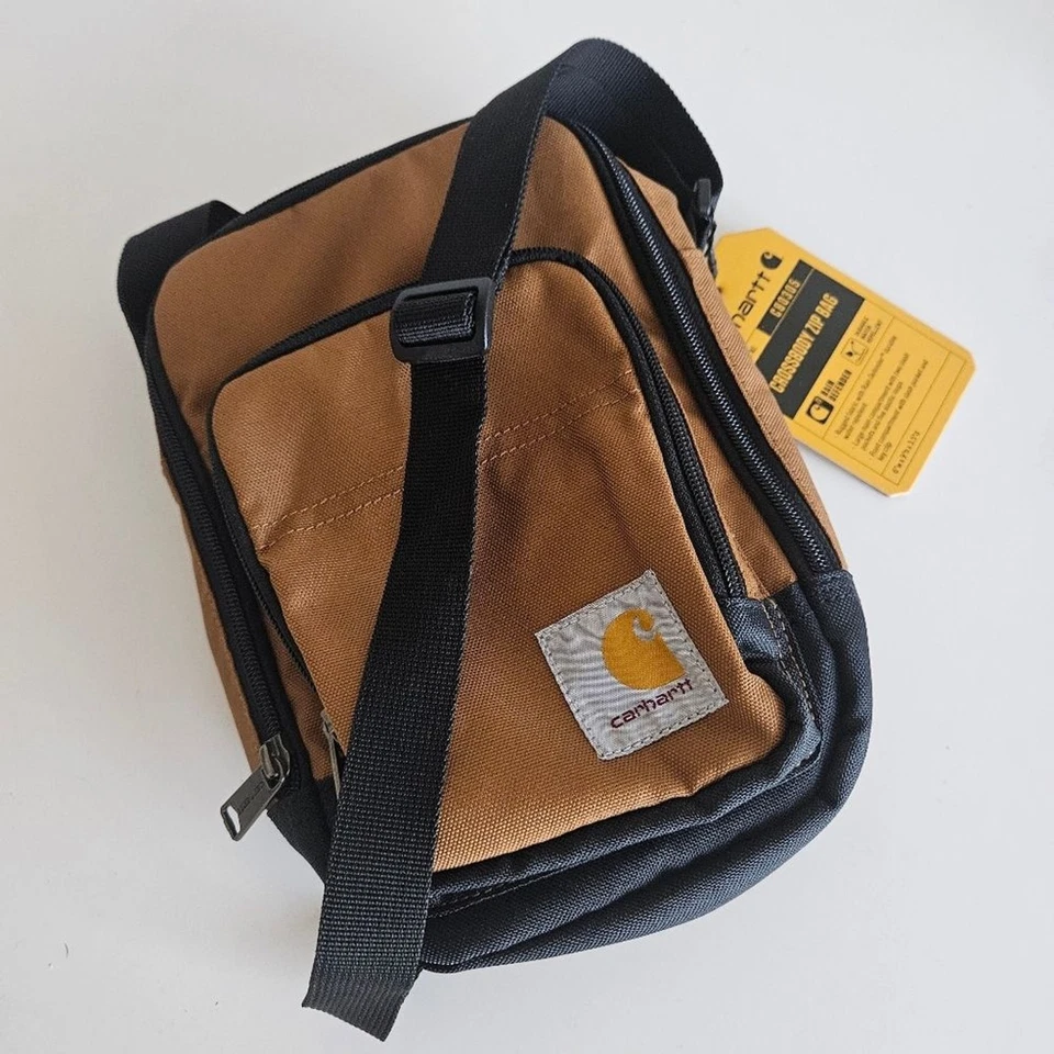 NWT Carhartt | Legacy Rain Defender Canvad Cross Body Gear Organizer Bag Brown - Image 4 of 4