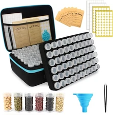 120Slots Seed Storage Organizer,25 Envelopes Portable Sturdy Seeds Container Box