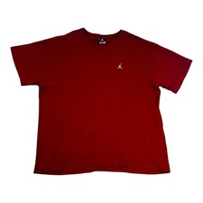 Nike Jordan Jumpman Classic Logo Tee Short Sleeve Embroidered USA Made Red 2XL
