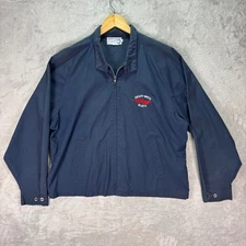 Vintage Grady-White Boats Men's Blue Zip-Up Jacket Embroidered Logo Sz XL