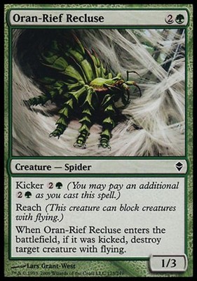 Oran-Rief Recluse -Foil Heavy Play MTG Zendikar