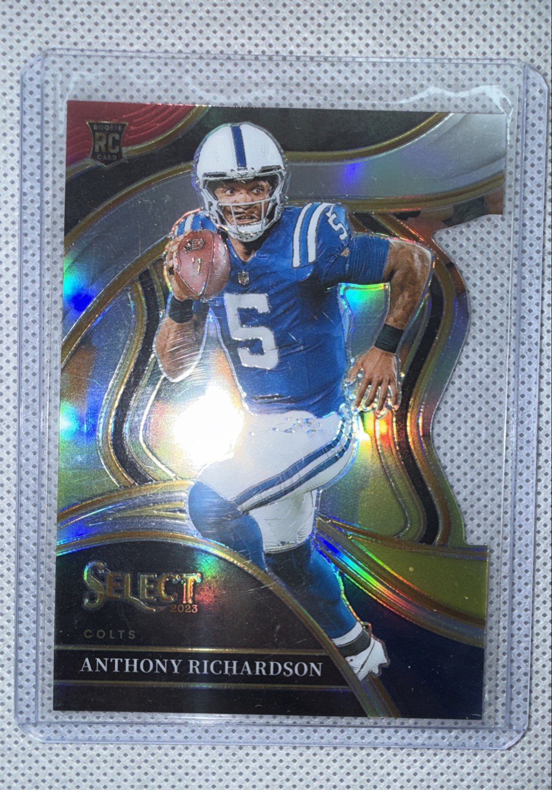 2023 Panini Select -Club Level Anthony Richardson #297 Silver Prizm Die-Cut (RC)