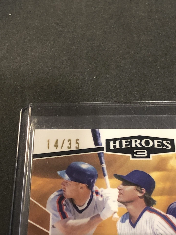 2024 Leaf Sports Heroes DYKSTRA KNIGHT GOODEN мерцание с автографом /35 - Изображение 4 из 4