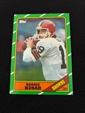 BERNIE KOSAR ROOKIE 1986 CLEVELAND BROWNS TOPPS NRMT #187 FOOTBALL CARD !