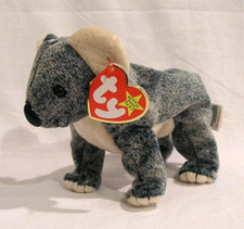 1999 Ty Beanie Baby Eucalyptus Koala Gray Gosport Australian Animal New NWT