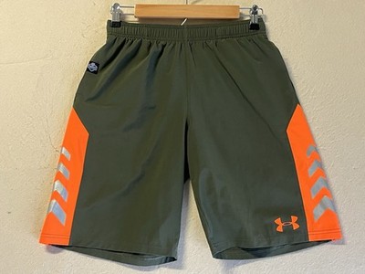 Official NFL Combine Under Armour Shorts Youth Large Green Performance