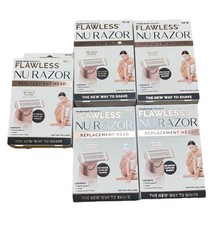 Finishing Touch Flawless Nu Razor 18k Gold Plated Replacement Head Set 5 Boxes
