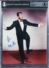 Dean Martin The Dean Martin Show Signed 8x10 Photo Auto Graded 10! BAS Slabbed