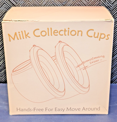 #ad NEW Pair of Wearable Silicone Milk Collection Cups for Breast Pump 24mm B7 $31.99