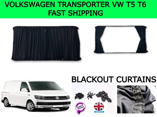 VW T5 T5.1 Blackout Interior Half Curtain Pack
