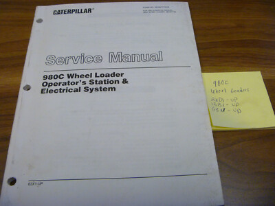 CAT Caterpillar 980C Wheel Loader Elec Sys Op Station Service Repair Manual 2XD1