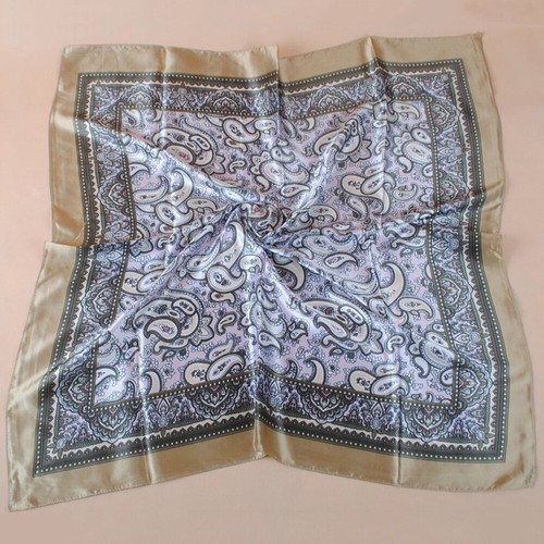 New Large Women Square Satin Silk Scarf Floral Print Head Neck Scarves 90x90cm - Bild 8 von 26