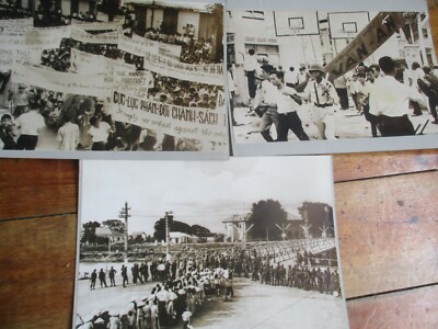 Indonesien Proteste 1965-66 Massenmorde Original Nachrichten Presse Foto Bildunterschrift x3