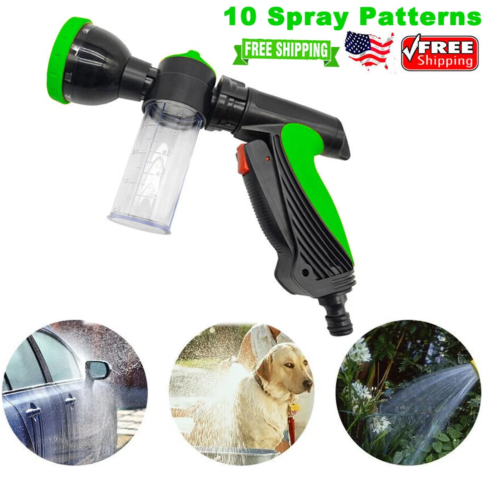 Expandable Flexible Garden Hose Magic Water Pipe Spray Gun 10 Function Nozzle - Image 2 of 4
