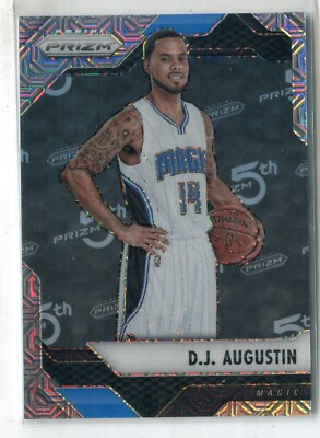 2016-17 Panini Prizm DJ D.J. Augustin 5th Anniversary Mojo #150 21/25 MAGIC