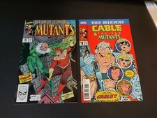 New Mutants 86 + 87 true believers variant Cameo & 1st Cable  Near mint copies