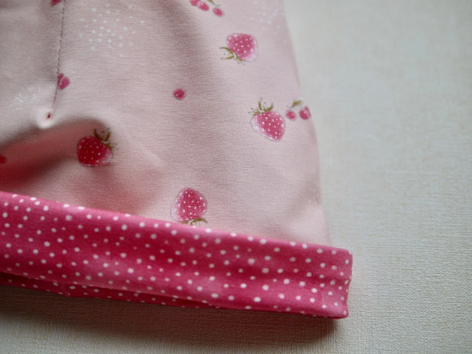 Children's hat cap baby reversible beanie beanie children reversible hat head circumference 45-50cm
