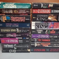 18 Stephen King Paperback Novels It  Misery Cujo Shining Salem's Lot Horror Lot 
