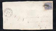 1859 Cover Front/  Sc# 114 - Wadsworth, OH      /     Lot 0525336