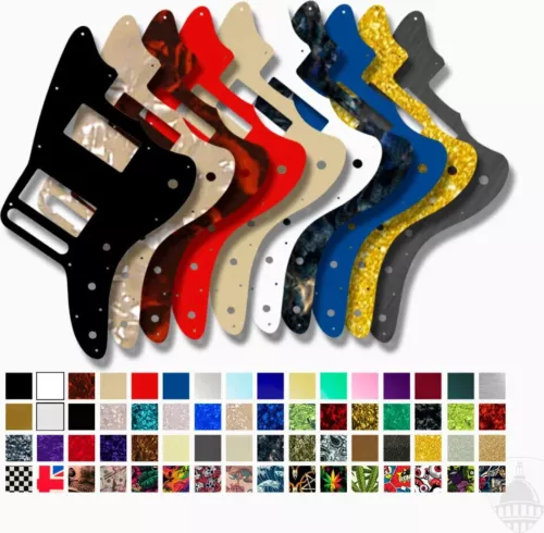 WD Custom Pickguard For Fender Special Edition Blacktop Jazzmaster HH
