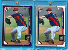 2015 BOWMAN PROSPECTS + PURPLE BORDER - TREVOR FRANK (RC's) #BP129 Serial #/250