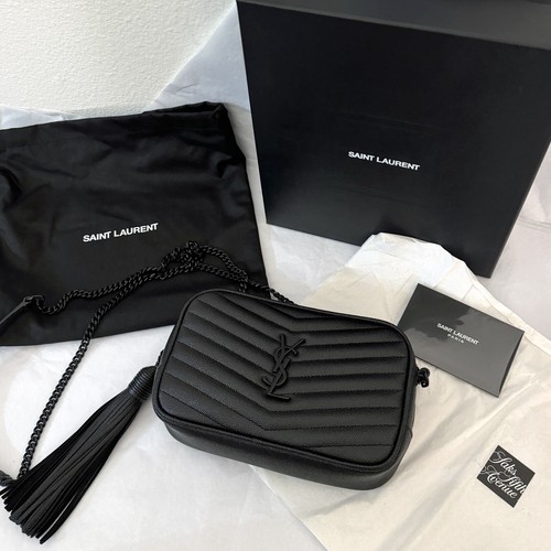 Saint Laurent YSL Mini Lou Crossbody Camera Bag Blac… Gem
