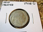 1918-D BUFFALO NICKEL ACID TREATED      AA2