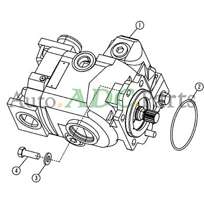 AT197383 Hydraulic Pump for John Deere Loader 410G Truck 