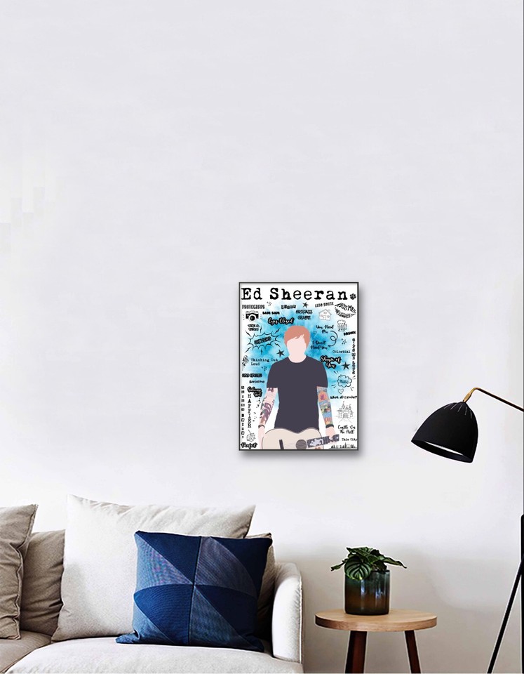 Ed sheeran poster, Sheerios, Ed sheeran gift, autumn variations, A4