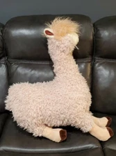 HugFun 28" Jumbo Llama Alpaca Plush Stuffed Animal Large Standing Fluffy Tan