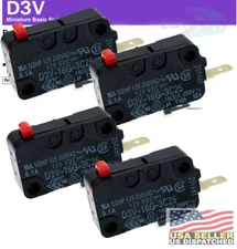 4x Omron  Micro Switch D3V-16G-1C25 D3V-16G-3C25 Microwave Oven Normally Open