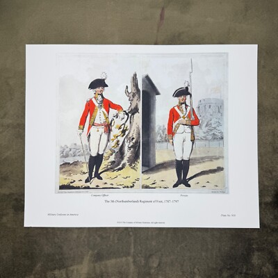 Plate 950 The 5th (Northumberland) Regiment of Foot 1787-1797