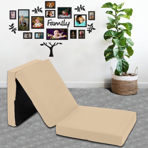 Colchón plegable cama Z reposapiés adulto puf silla y cama para dormir - Imagen 8 de 34