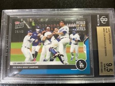 2020 Topps Now World Series Los Angeles Dodger BLUE Team BLUE 482 BGS 9.5 GEM MT