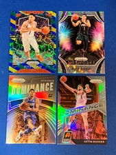(4 Cards) Devin Booker, Phoenix Suns, 2019-20/ 2020-21 Prizm Mixed Set (pls read